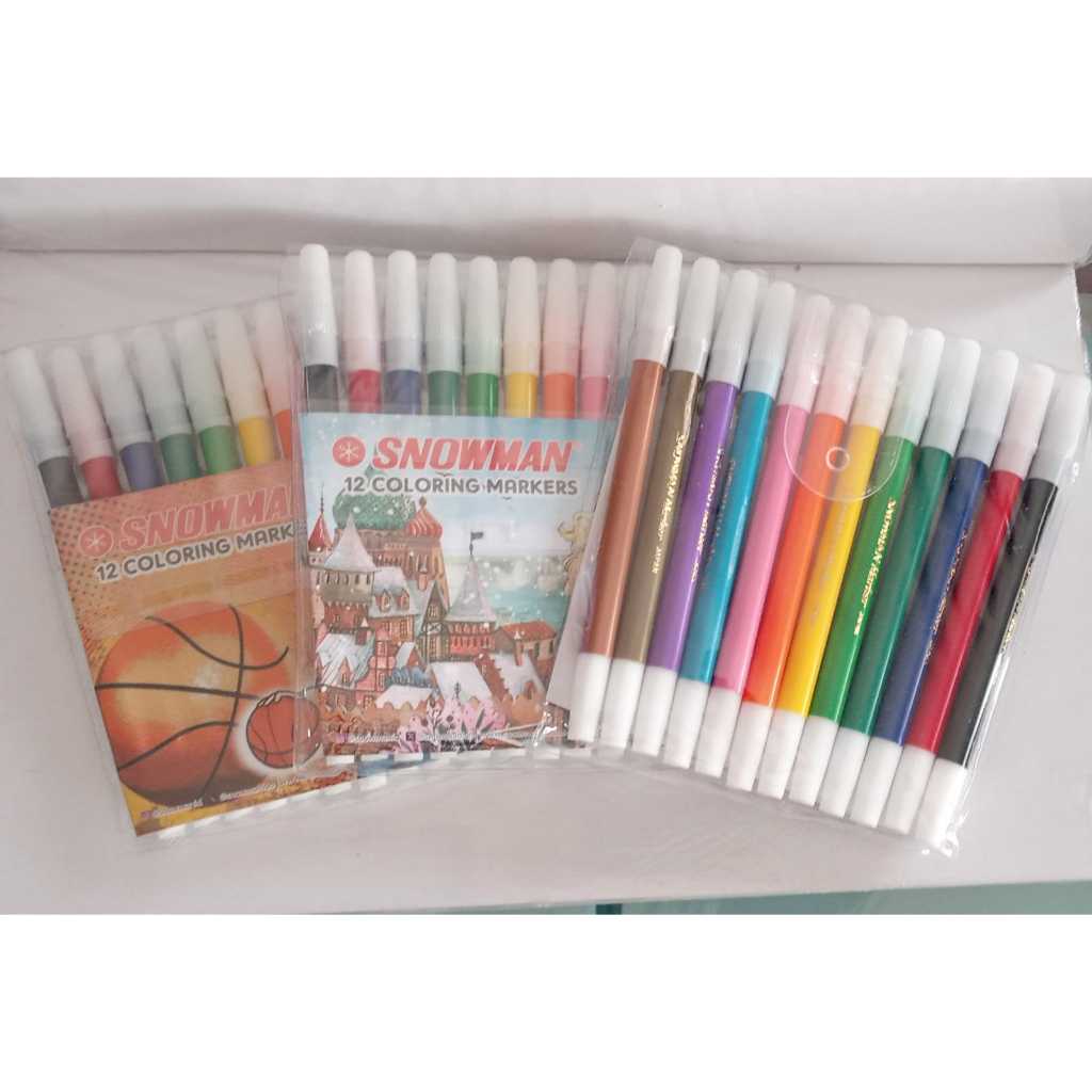 

Spidol Snowman 12 Warna per set