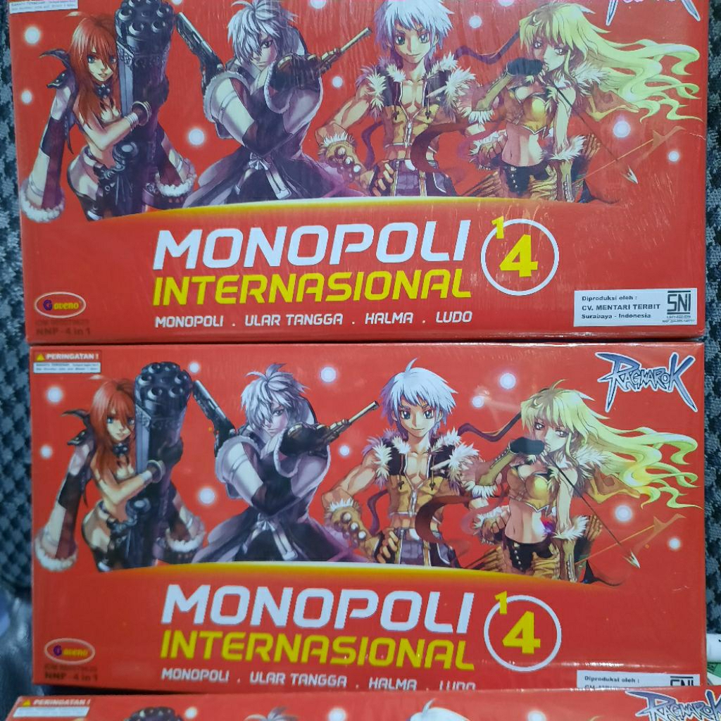 Mainan Anak Monopoli International 4 in 1/Monopoli besar