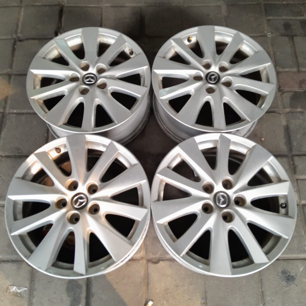 Velg Seken Original Mobil Mazda CX 5 Ring 17 Baut 5x114,3 Silver