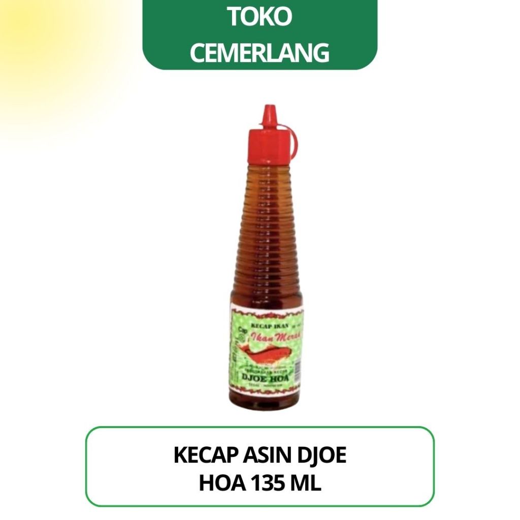 Kecap Asin / Ikan Djoe Hoa Cap Ikan Merah 135 ml