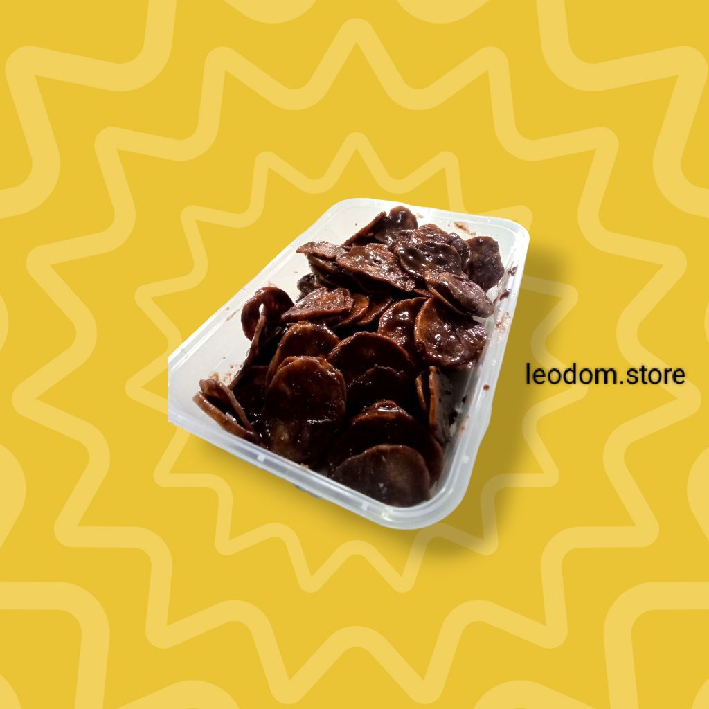 

cemilancepuluh keripik pisang lumer rasa coklat kemasan thinwall 500ml