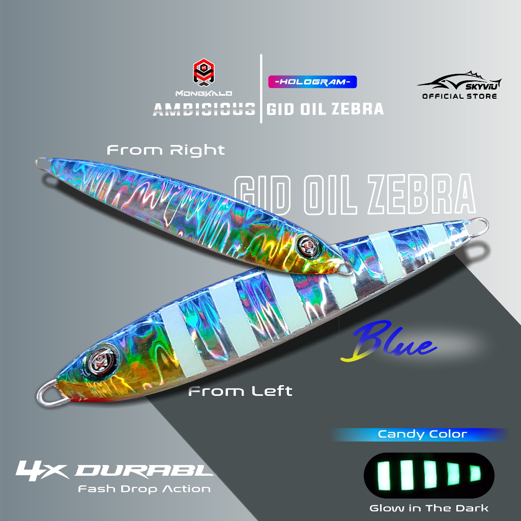 Mongkalo Ambisious Minyak GID-Zebra noMotif Candy 60 Biru