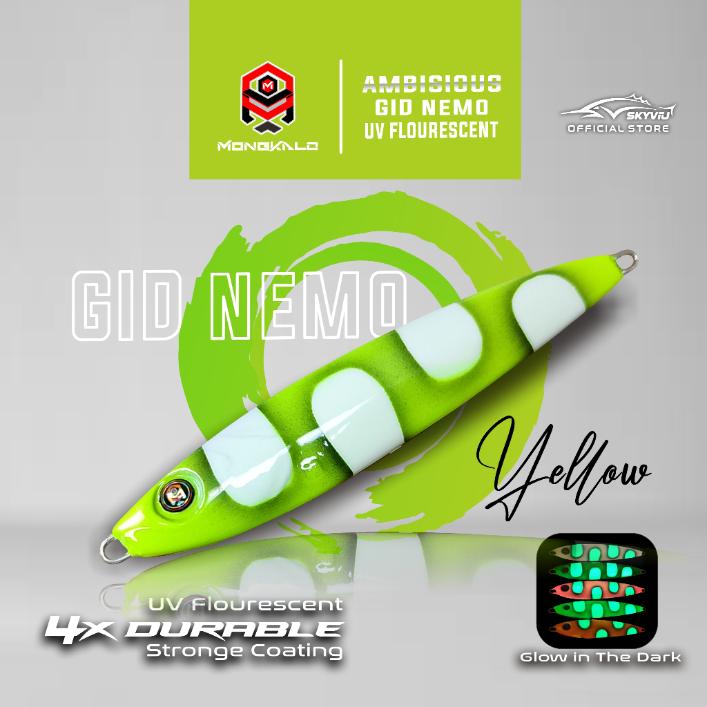 Mongkalo Ambisious noFoil Full-GID Nemo Fluorescent 100 Kuning
