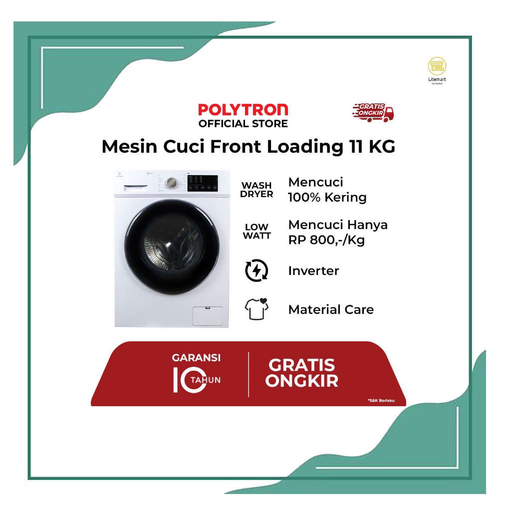 POLYTRON FRONT LOADING 11KG PFL-1105 H