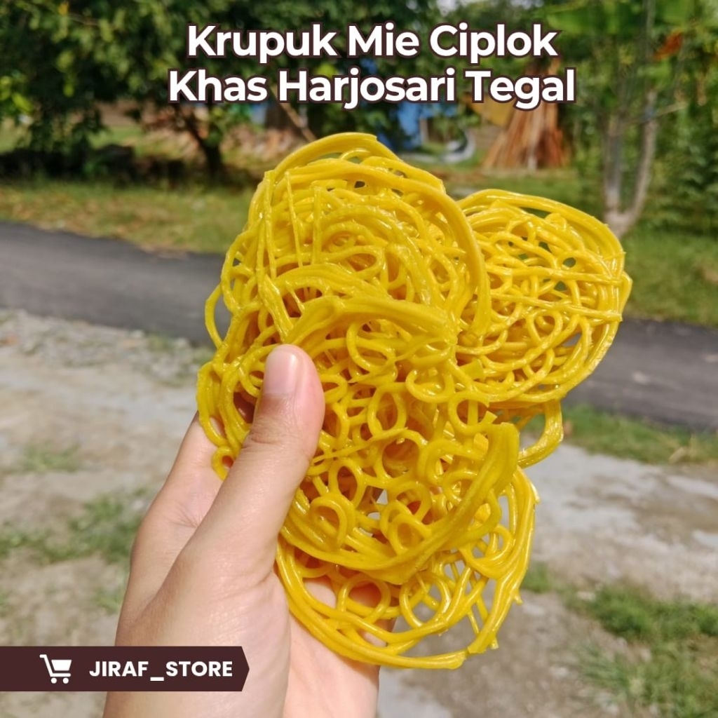 

Kerupuk Mie Kuning / Krupuk Ciplok Khas Harjosari Tegal