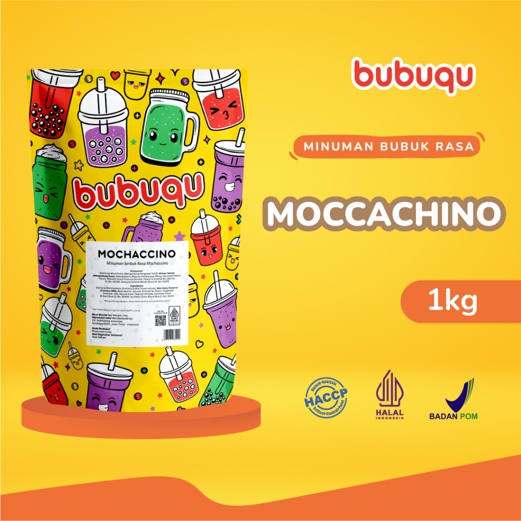 

Bubuqu Mochaccino Powder Drink 1 Kg - Minuman Bubuk Instan Mocaccino
