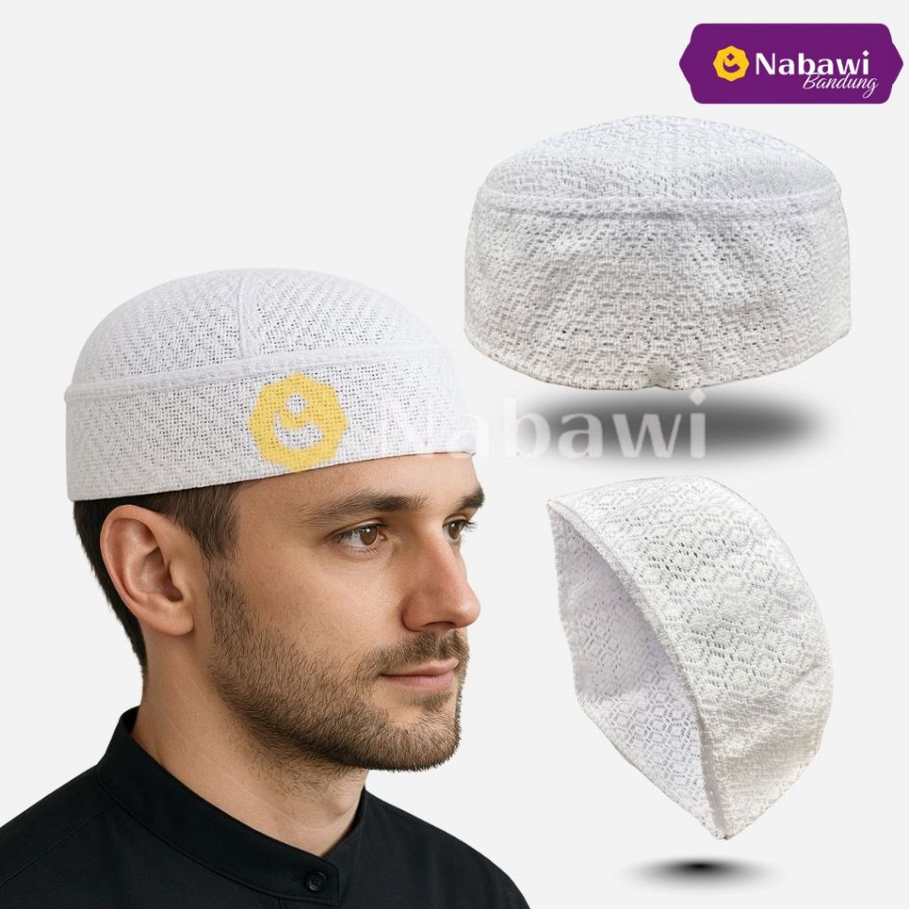 Peci Haji Jaring / Peci Haji / Peci Murah / Oleh-oleh Haji Umroh Nabawi Bandung