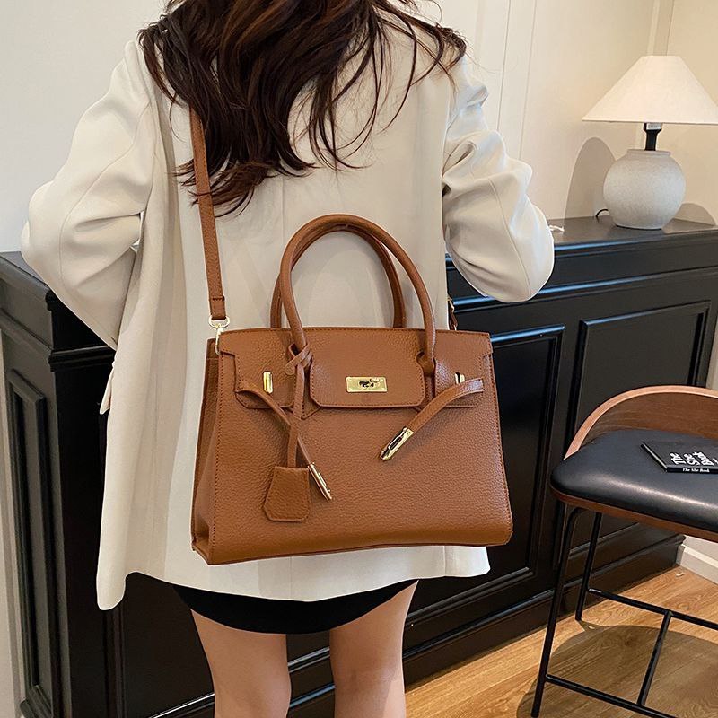 STEVIE BAG - Tas Tote Wanita PU Leather Premium 32x23 cm, Desain Elegan dan Kuat, Kapasitas Besar, C