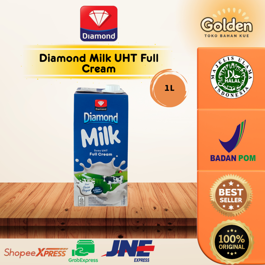

Diamond Milk UHT Full Cream 1L
