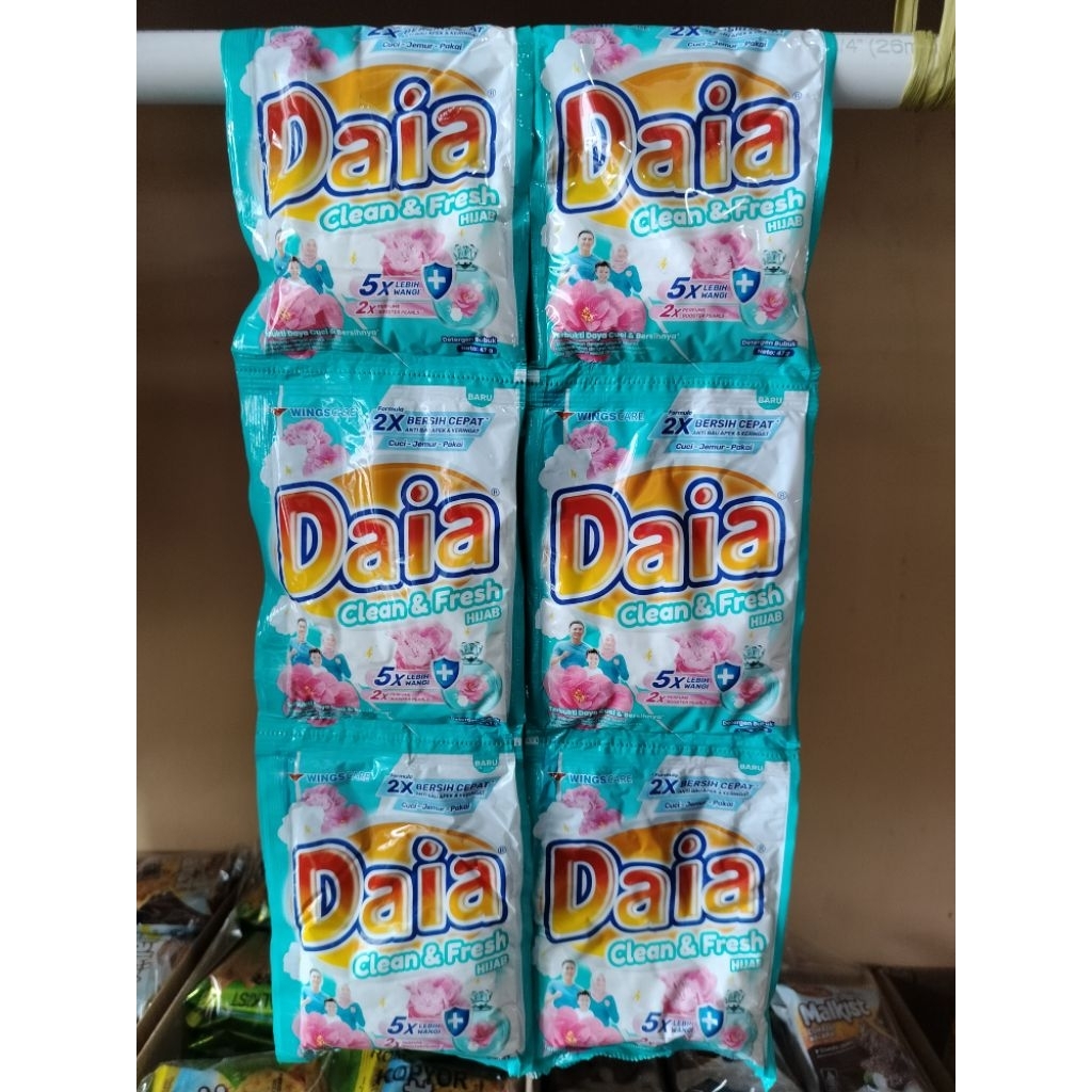 Daia Clean & Fresh Hijab 5X Lebih Wangi ( 1 Renceng isi 6 Pcs )