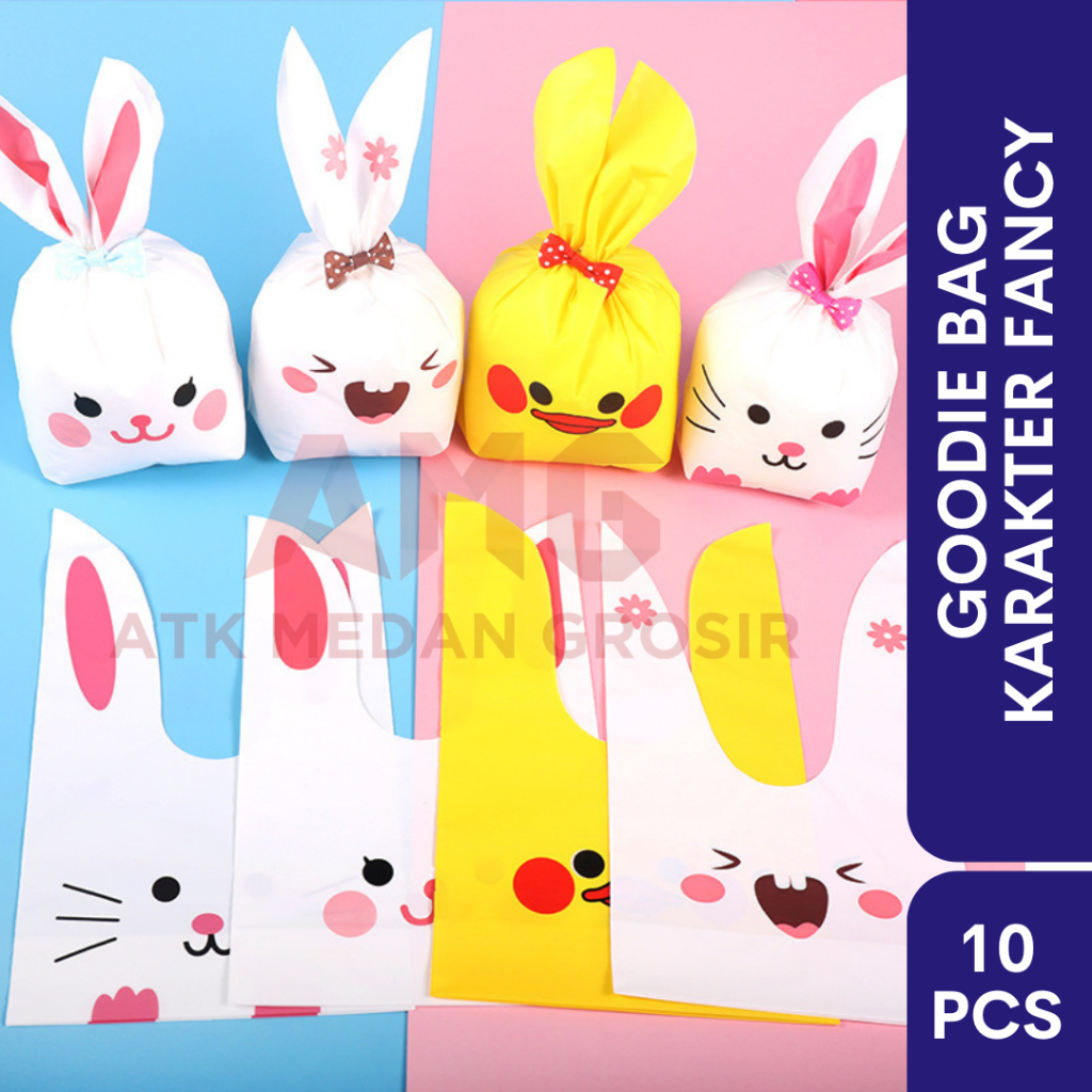 

BUNGKUSAN PLASTIK GOODIE BAG LUCU | BINGKISAN PESTA ISI 10 LEMBAR