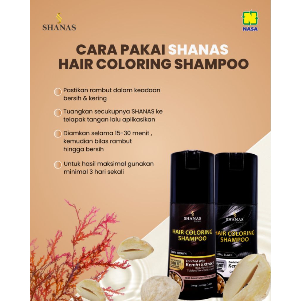 Shanas hair coloring shampoo.