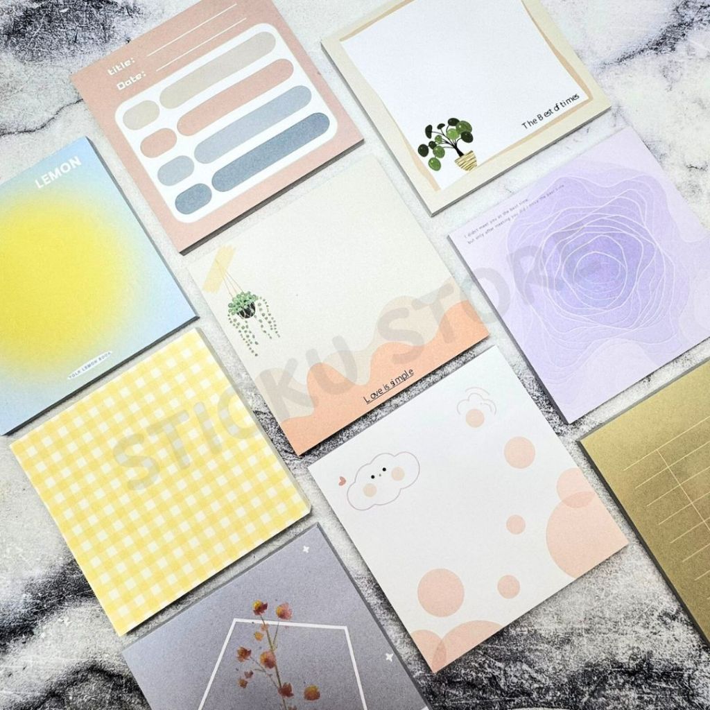 

Sticky Notes Aesthetic Memopad Simple Bergambar Sticky Notes Polos