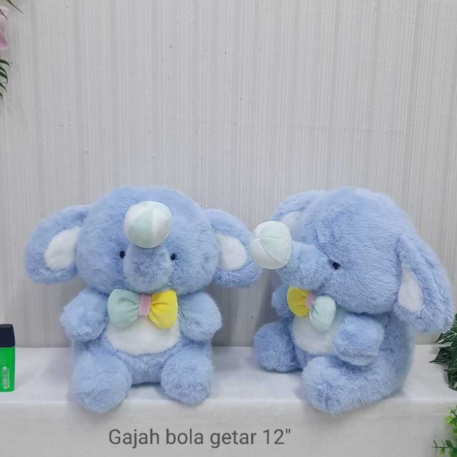 Boneka Gajah Bola Getar 30cm (bisa ditarik) kado anak hadiah kekasih ultah
