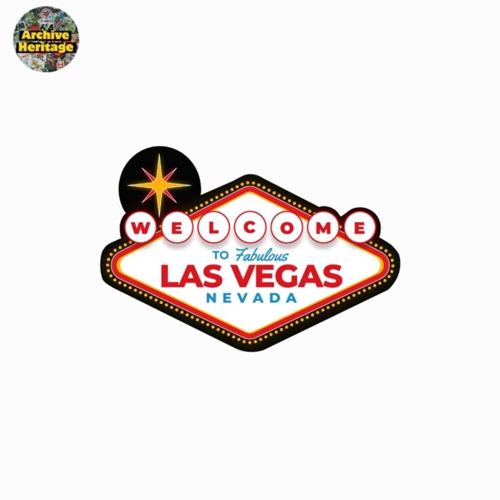 

sticker Welcome Fabulous Las Vegas Nevada country logo stiker