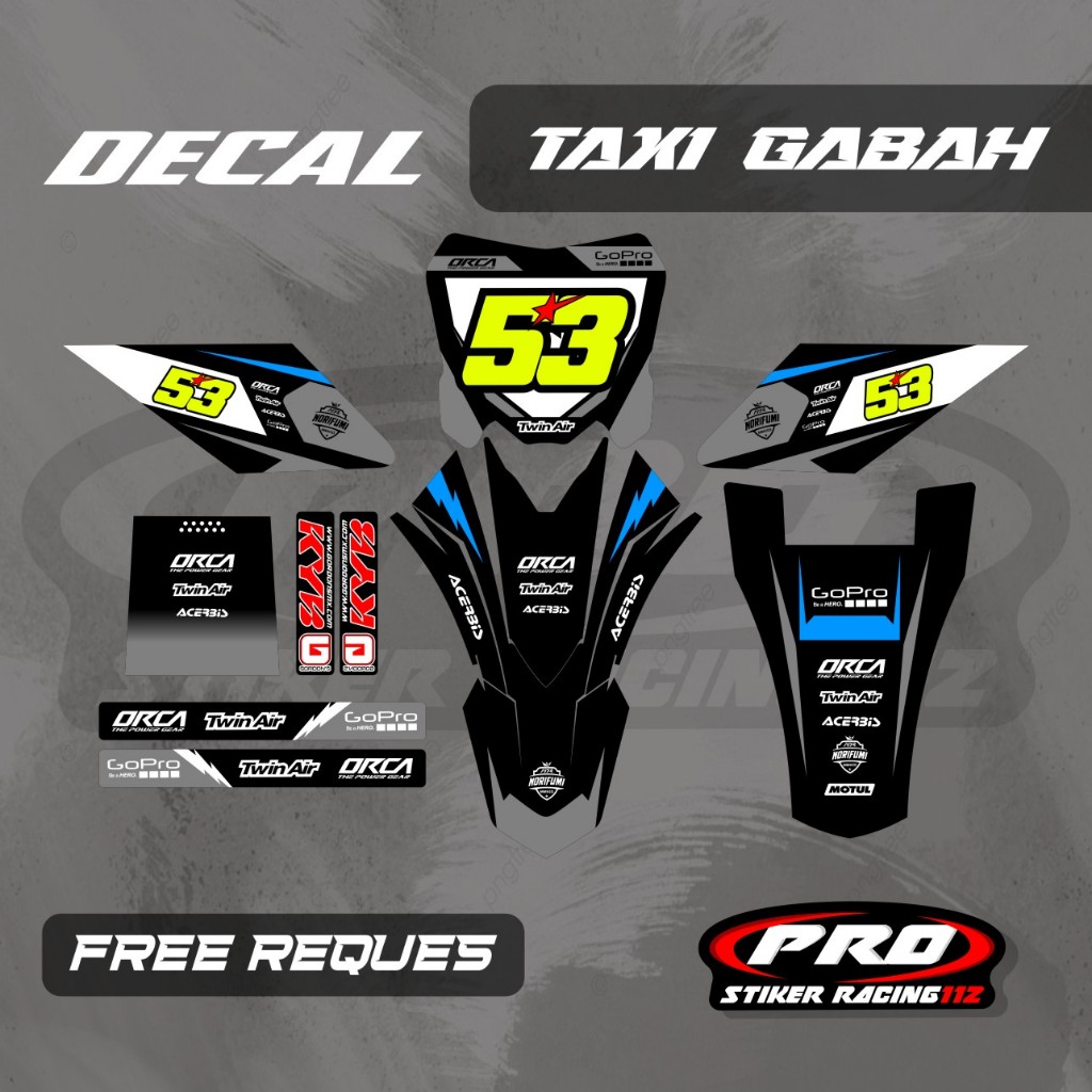 DECAL OJEK GABAH DECAL TAXI GABAH DECAL ANGKUT GABAH FREE CUSTOM