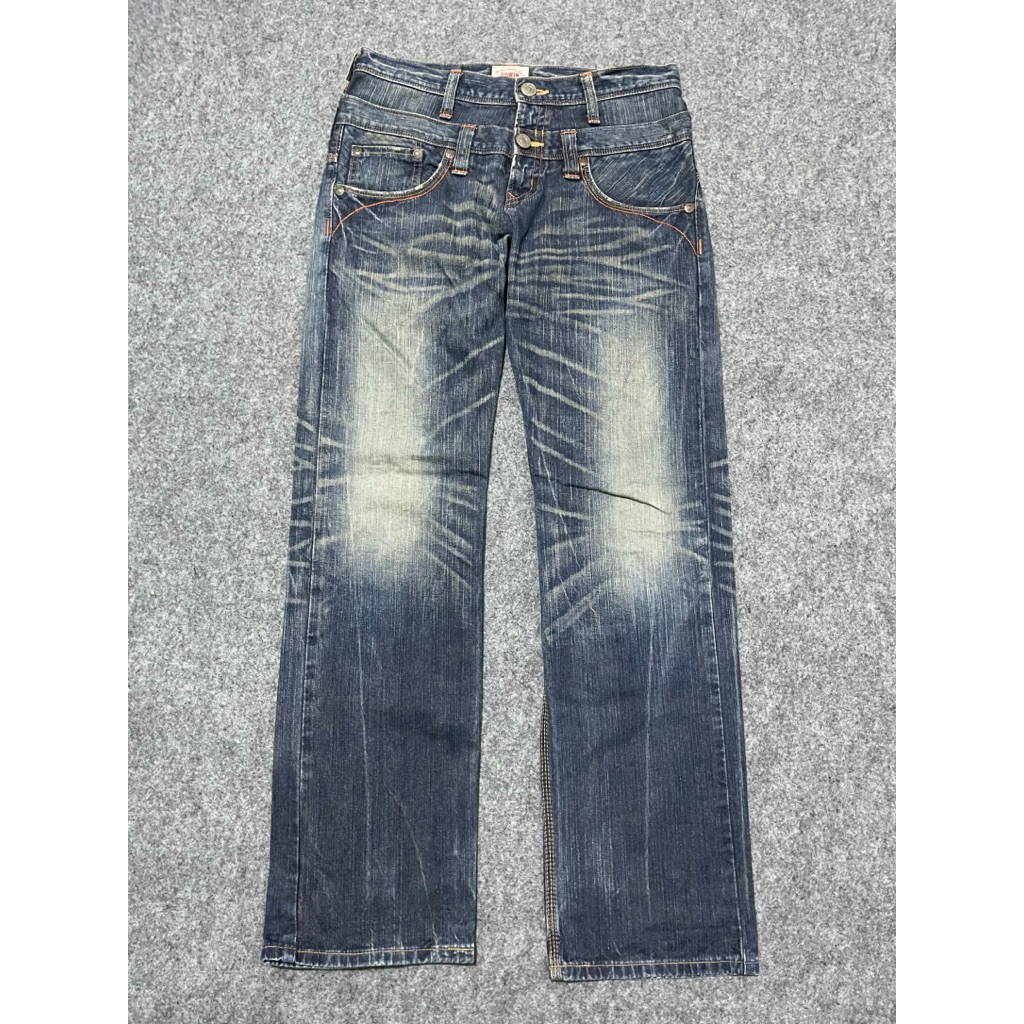 Celana jeans fading Edwin second