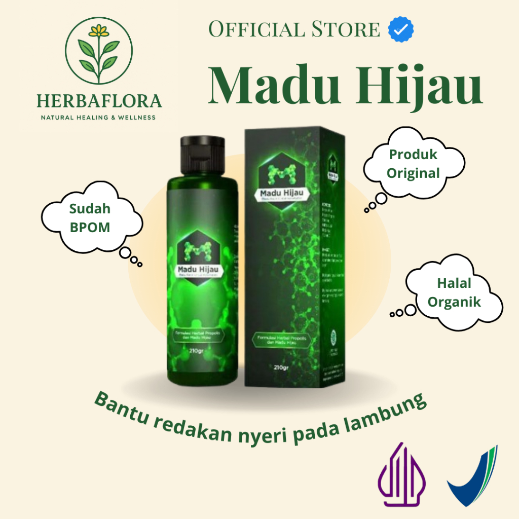 

MADU HIJAU M ORIGINAL - MADU KESEHATAN UNTUK MENJAGA LAMBUNG DARI MAAG / GERD / ASAM LAMBUNG KRONIS - KEMASAN 210 gr