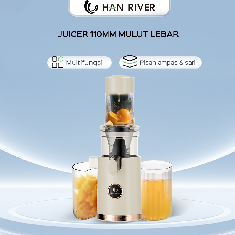 HAN RIVER Blender Slow Juicer  Big Mouth Easy Juice  Easy Clean
