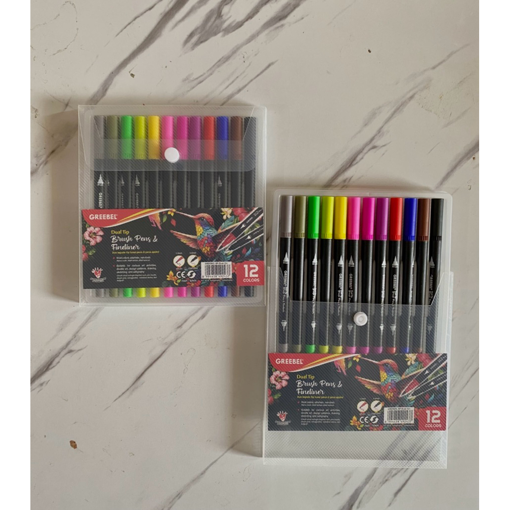 

(PCS/SET) BRUSH PEN GREEBEL DUAL 12 WARNA (MIN. ORDER 3 PCS)