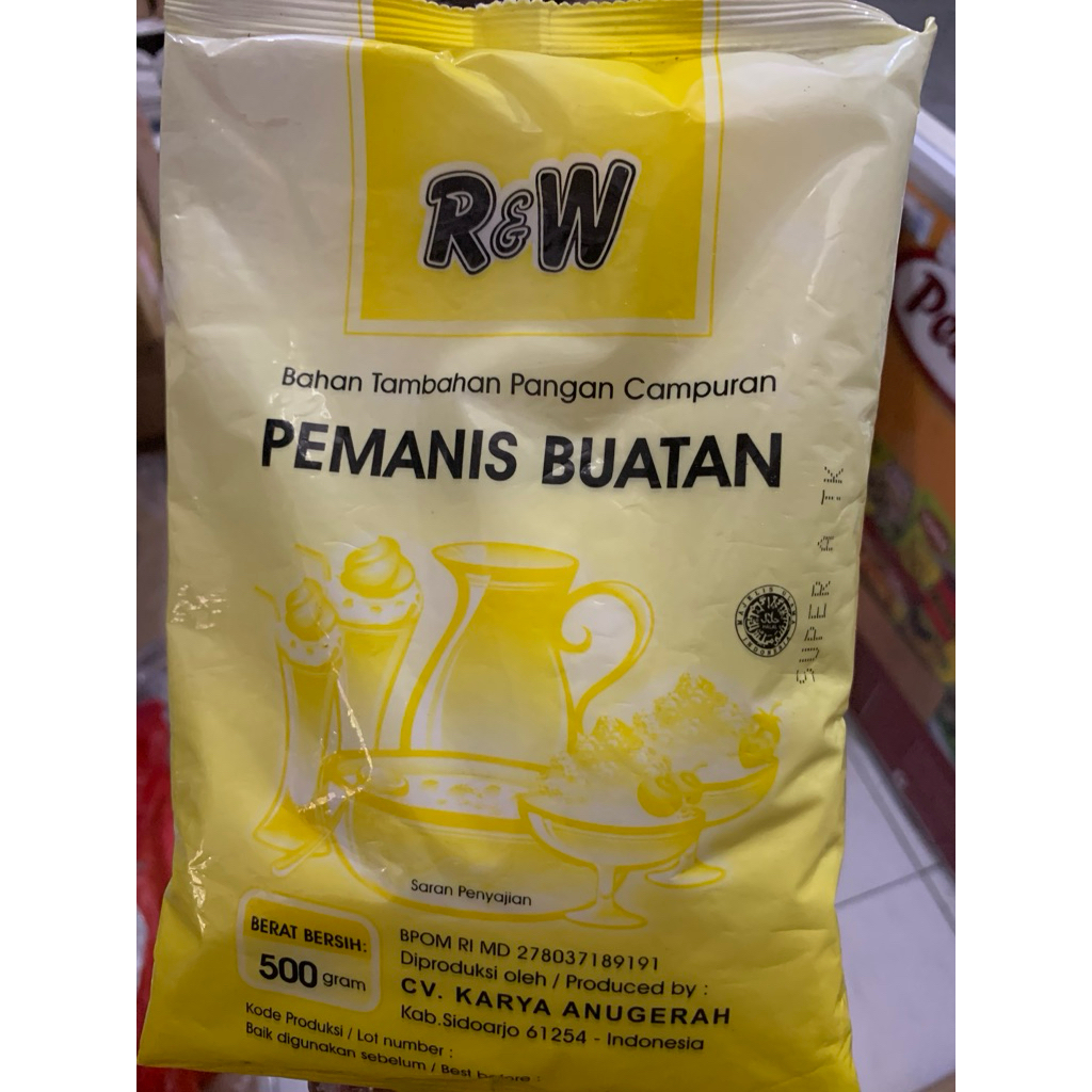 

R&W pemanis buatan kuning 500gr