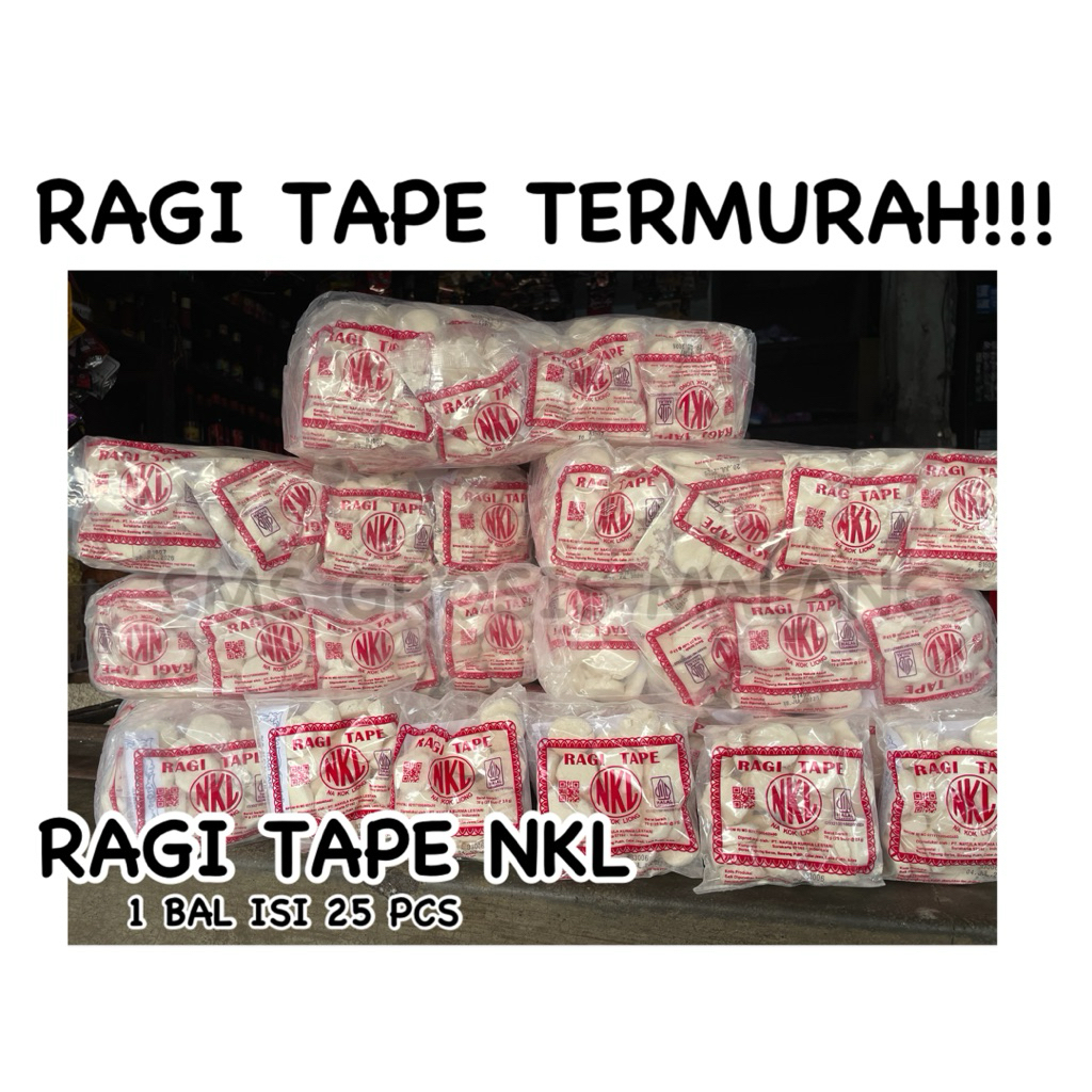 

RAGI TAPE NKL / RAGI NA KOK LIONG / RAGI TAPE ENAK / 1 BAL ISI 25 PAK