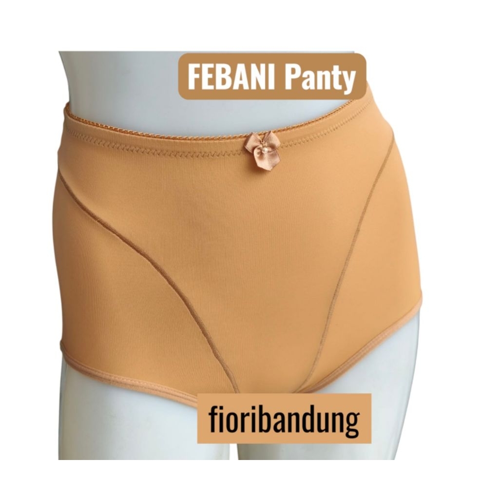 New Col - FIORI Panty Maxi FEBANI MilkCoffee | Celana Dalam Maxi Penutup Pusar
