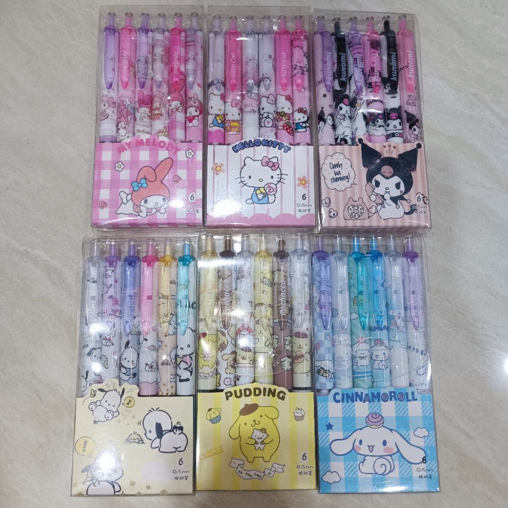 

Pen set karakter isi 6pcs