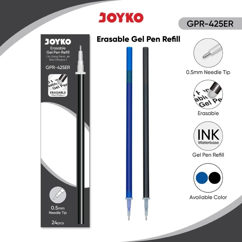 

(1 PCS) Isi Ulang Pulpen Bisa Dihapus Refill Erasable Gel Pen Joyko GPR-425ER 0.5 mm