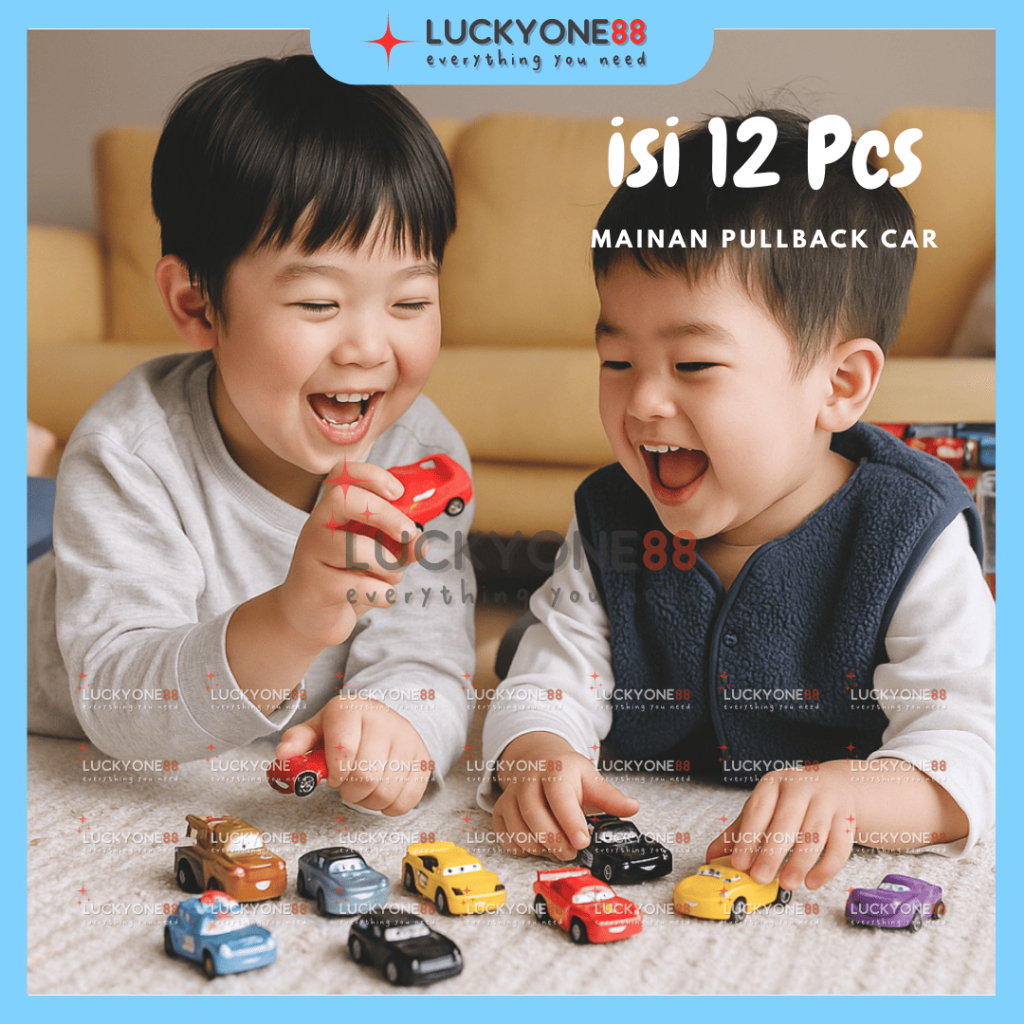 Mainan Mobil Driven To Win Race Car Isi 12 Pcs / Mainan Cars Set Super Racing Car