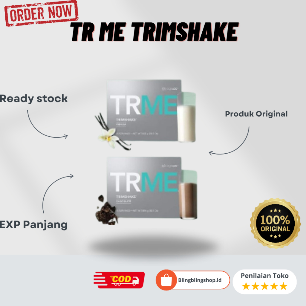 

siap kirim` 1 boxTRME TrimsShake | Minuman Nutrisi Pengganti Makan Rendah Kalori & Tinggi Protein Rasa Coklat /mocha aja --> 700 Bbs