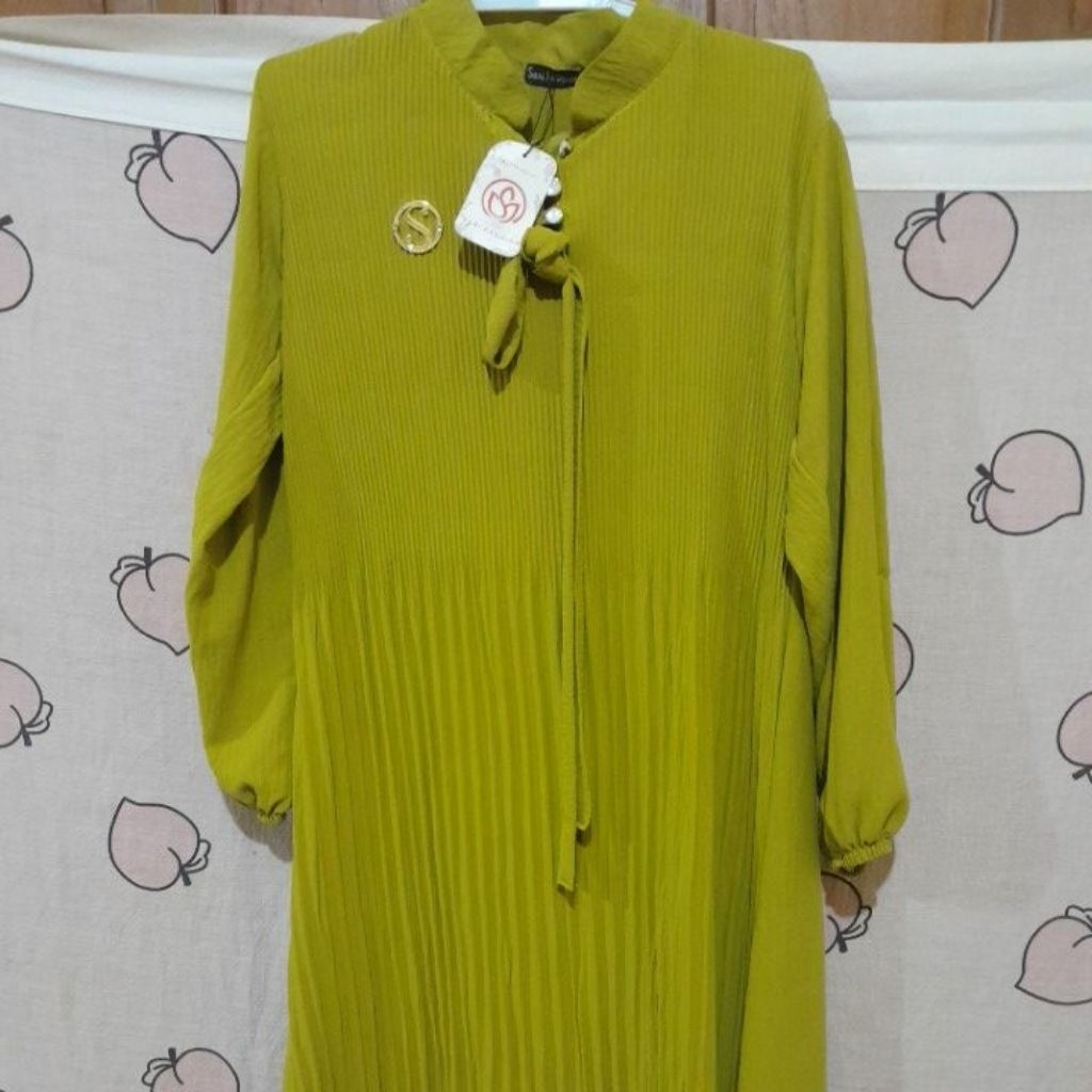 Gamis ceruty plisket