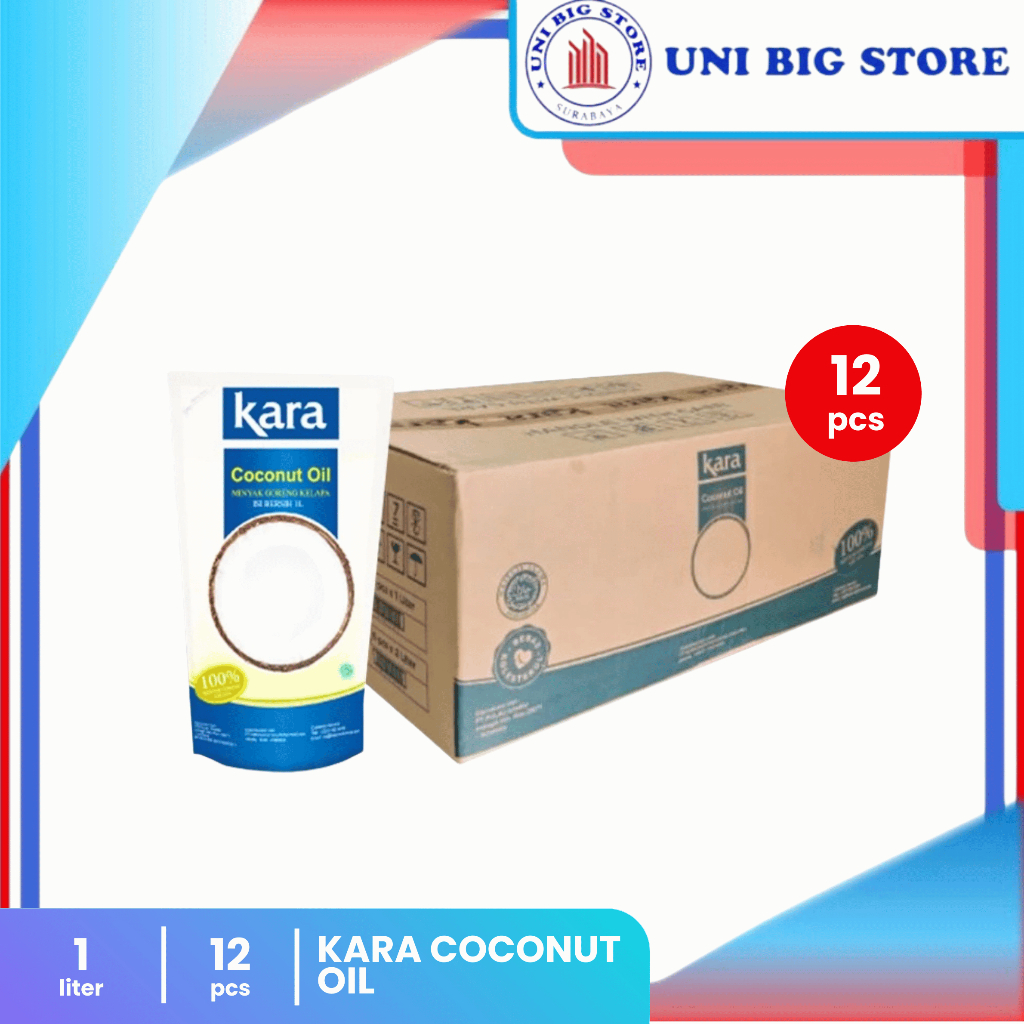

Kara Coconut Oil 1 Liter DUS 12 Pcs Minyak Goreng Kelapa Pouch Refill