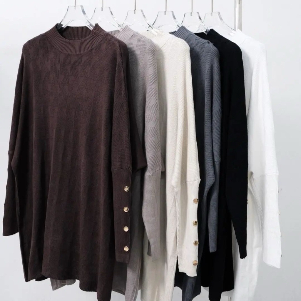 INARA LOOSE BATWING IMPORT | Knit Import | Batwing Knit | Rajut Wanita | Rajut Oversize
