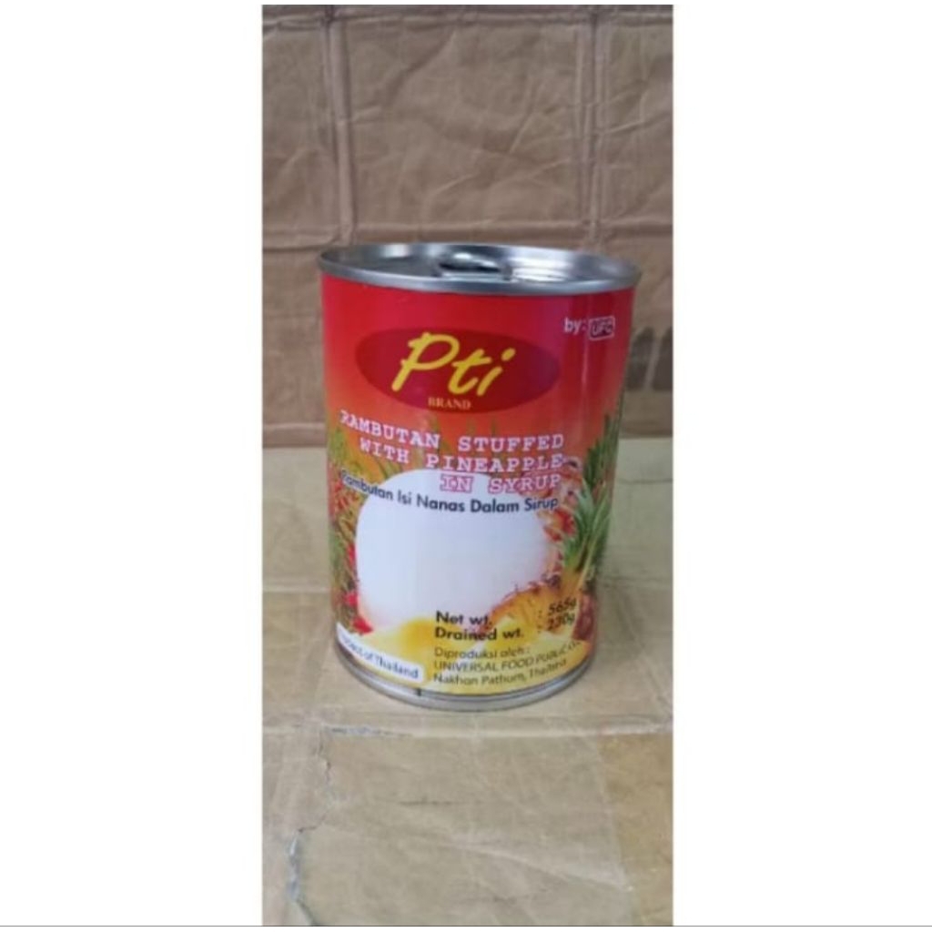 

buah kaleng rambutan isi nanas in syrup
