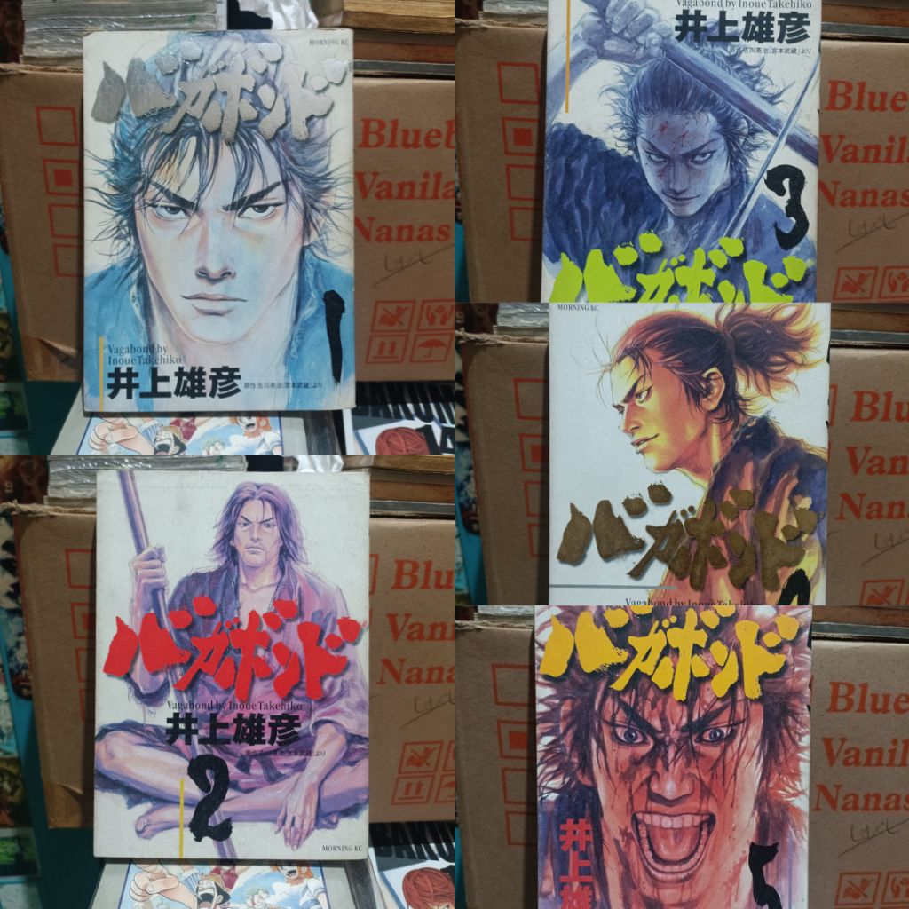 Komik manga impor vagabond 1,2,3,4,5 / komik manga impor vagabond vol 1,2,3,4,5