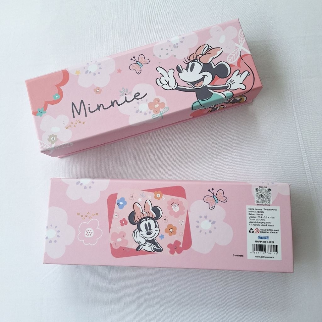 

Minnie Tempat Pensil Adinata FREE Stiker DIY/ Paper Pen Case / Kotak Pensil 1622