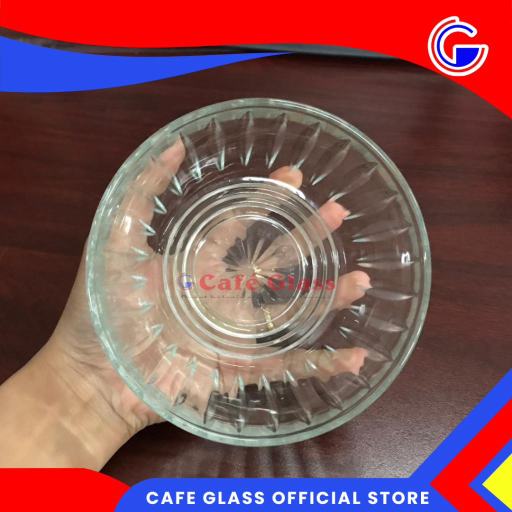 MANGKOK SALAD KACA 12 CM ISI 12 PCS I MANGKOK KACA LUSINAN I MANGKOK SALAD KACA KEDAUNG I MANGKOK KA