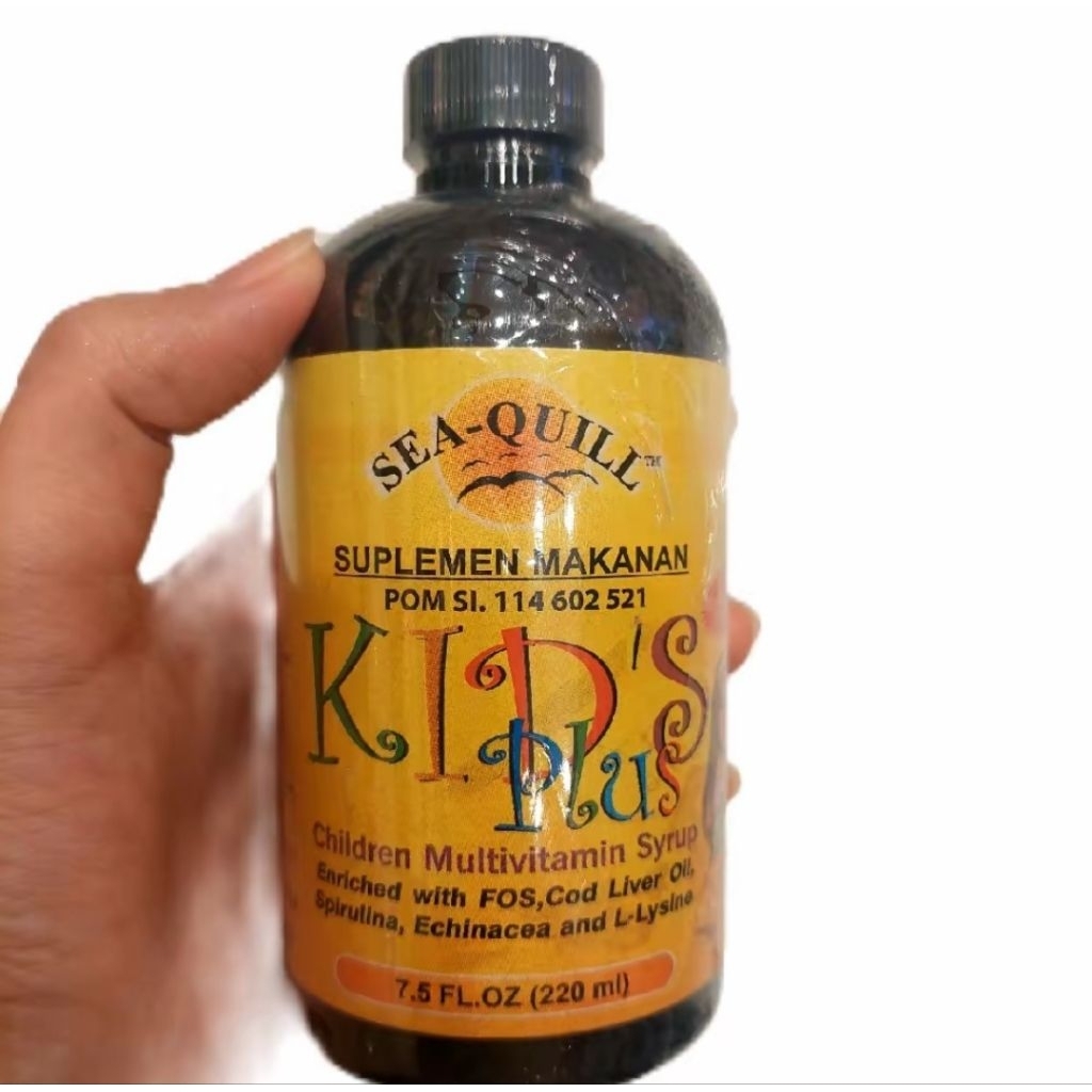 sea quill kids's plus multivitamin kids isi 220ml original