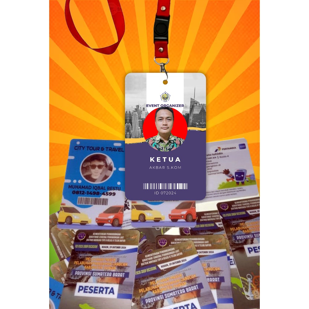 

Cetak Kartu id card / member card name card Glossy Custom