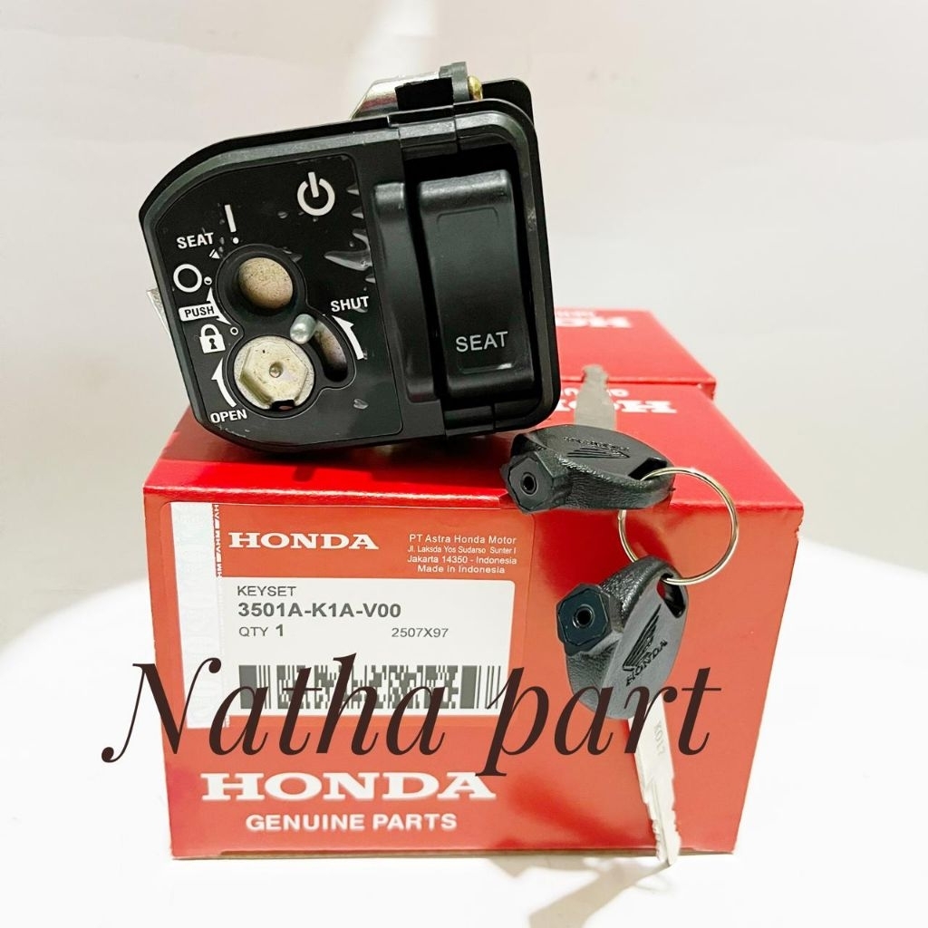 KUNCI KONTAK GENIO,BEAT NEW 2020 K1A,BEAT DELUXE KUNCI MODEL ORIGINAL