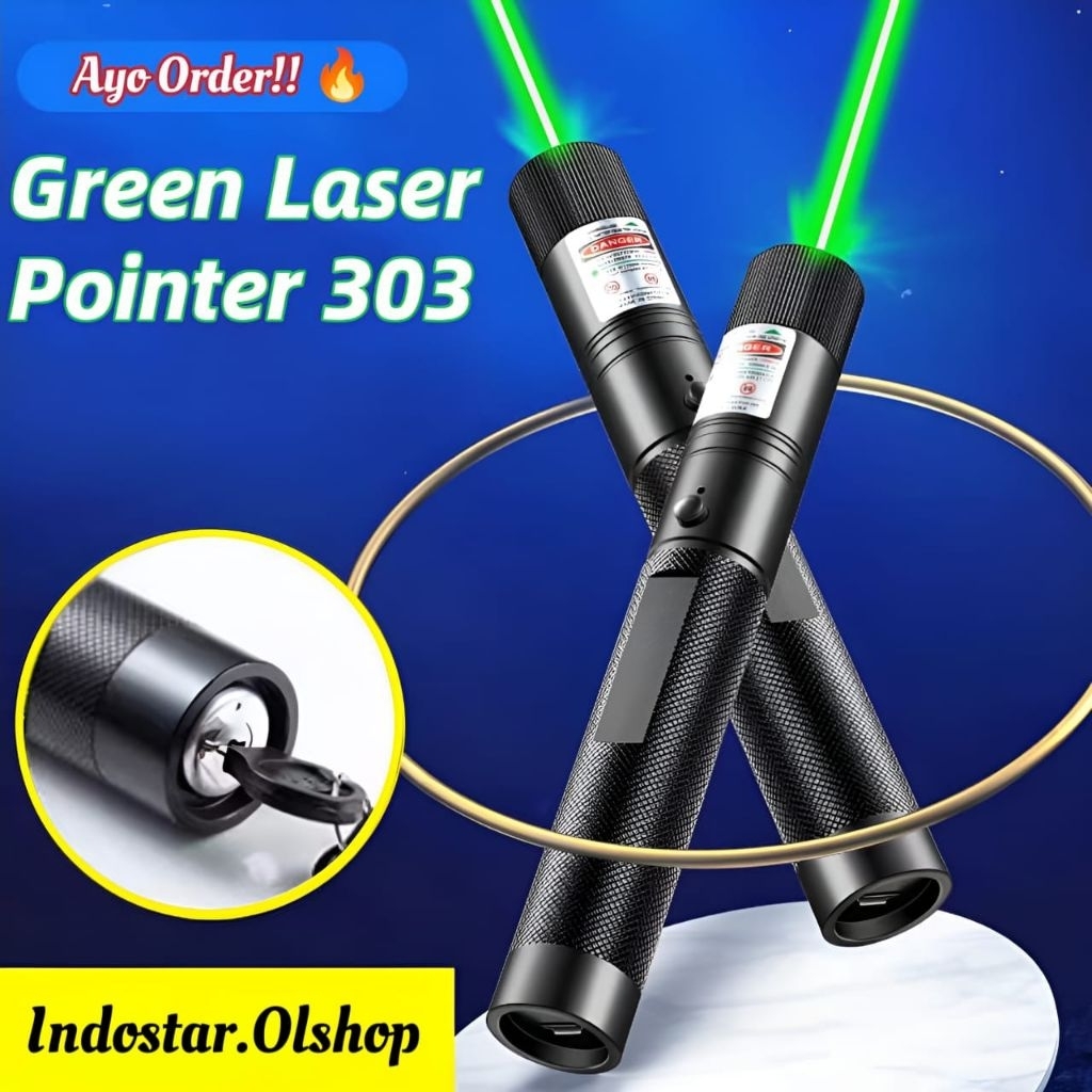 LASER 303 / LASER PRESENTASE / LASER HIJAU / GREEN LASER 303