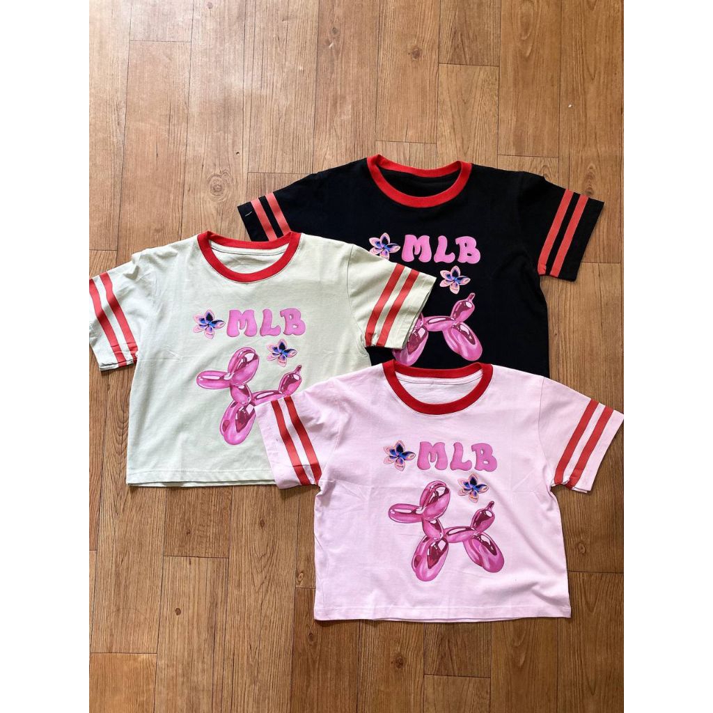 KAOS CROP WANITA / TSHIRT / TUMBLR TEE / BAJU SANTAI MLB