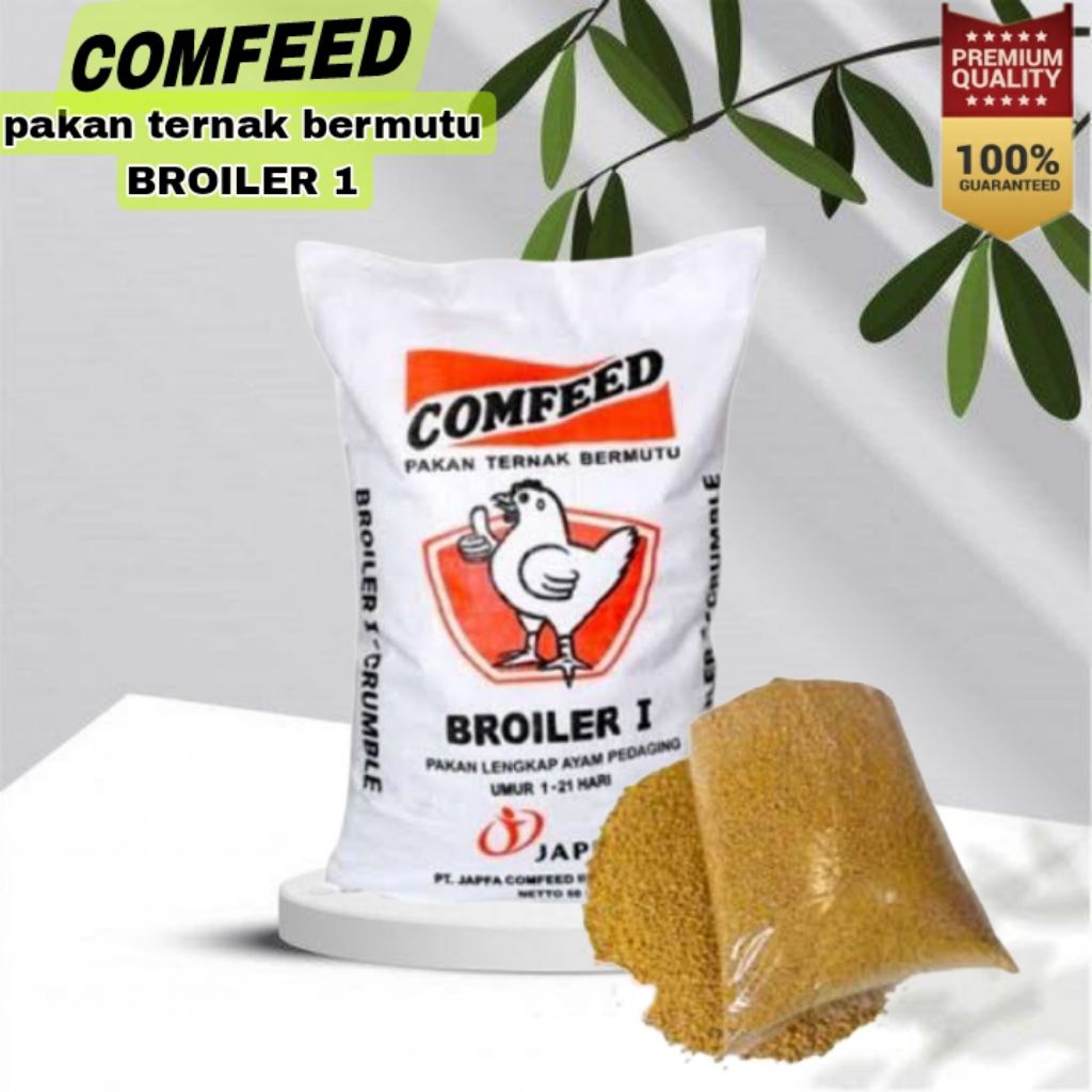 Pur COMFEED BROILER 1 pakan ternak ayam - bebek - entog kemasan 1.kg