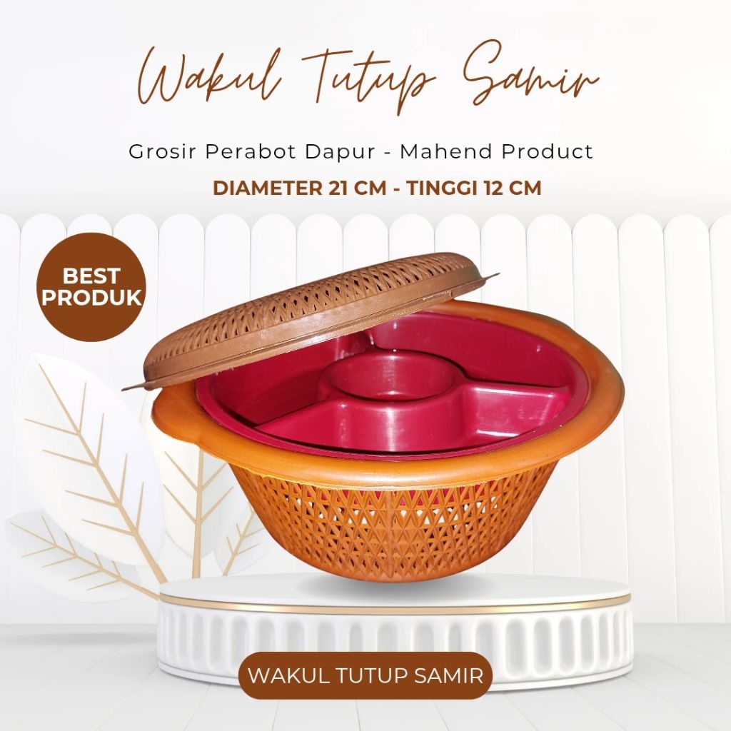 Wakul Besek Tutup Samir Wakul Tutup Plastik Serbaguna