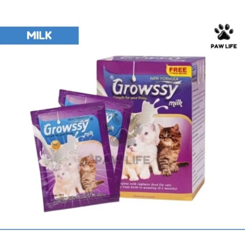 susu kucing dewasa... Growssy susu kucing isi 20gr