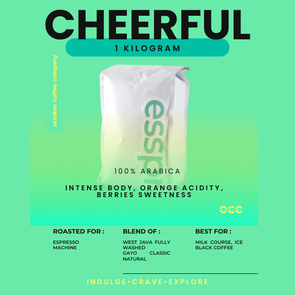 

CHEERFUL - ESPRESSO BLEND - FULL ARABICA - 1KG