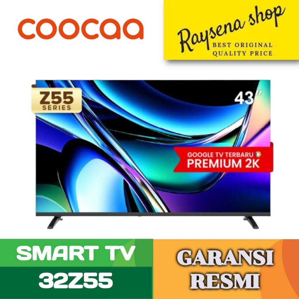 COOCAA TV 32 inch Z55-Google TV - Eye Care 5.0 -Dolby Audio - Find My Remote - Voice Control - HDR10