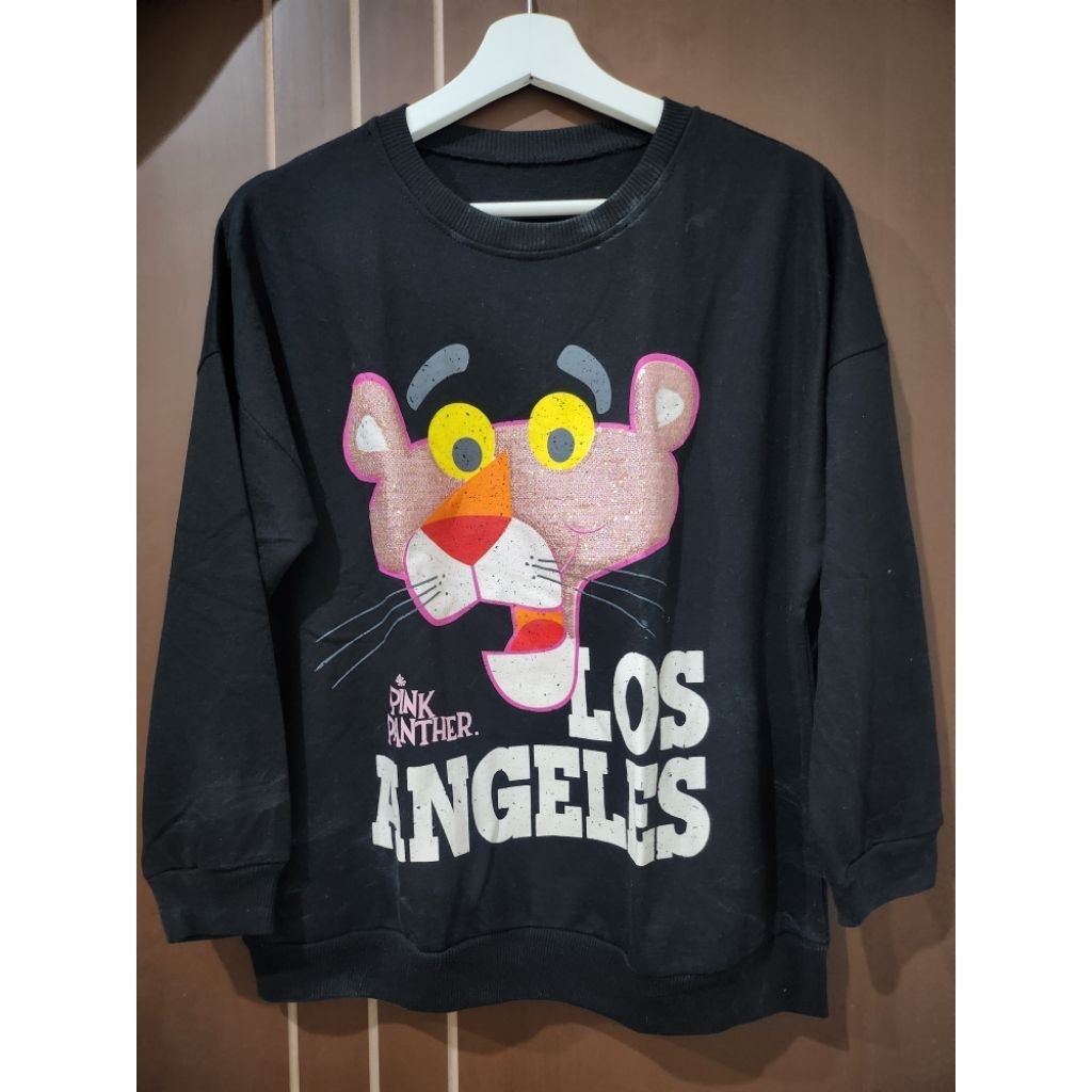 Crewneck Sweater Hitam Wanita