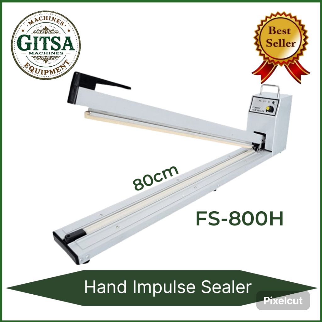 FS-800H Hand Impulse Sealer 80 cm Mesin Pres segel Perekat Plastik Laundry